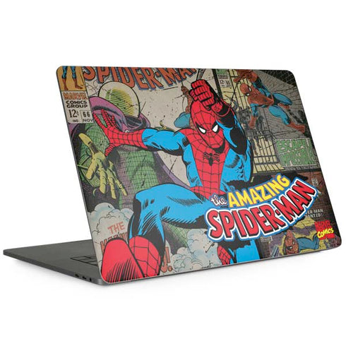Marvel Classic Comics Amazing Spider-Man Collage Apple MacBook Pro 15-inch Skin