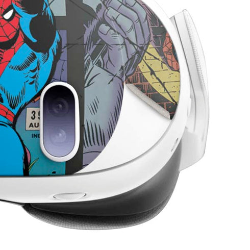Marvel Classic Comics Amazing Spider-Man Collage Meta Quest 3 Skin