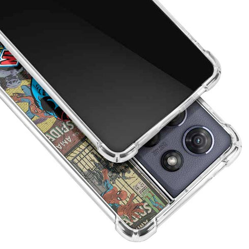 Marvel Classic Comics Amazing Spider-Man Collage Moto G Stylus 5G (2025) Clear Case