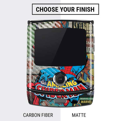 Marvel Classic Comics Amazing Spider-Man Collage Motorola RAZR Skin