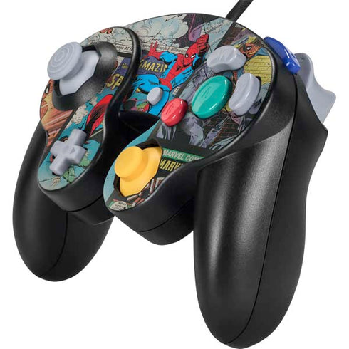 Marvel Classic Comics Amazing Spider-Man Collage Nintendo GameCube Controller Skin