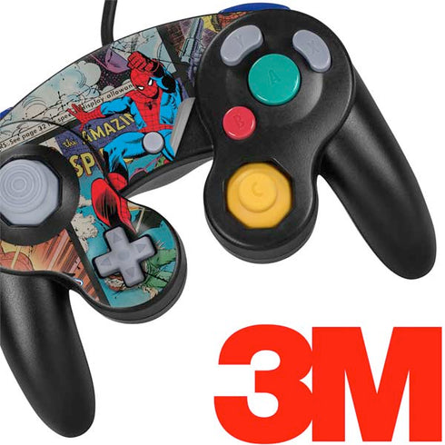 Marvel Classic Comics Amazing Spider-Man Collage Nintendo GameCube Controller Skin