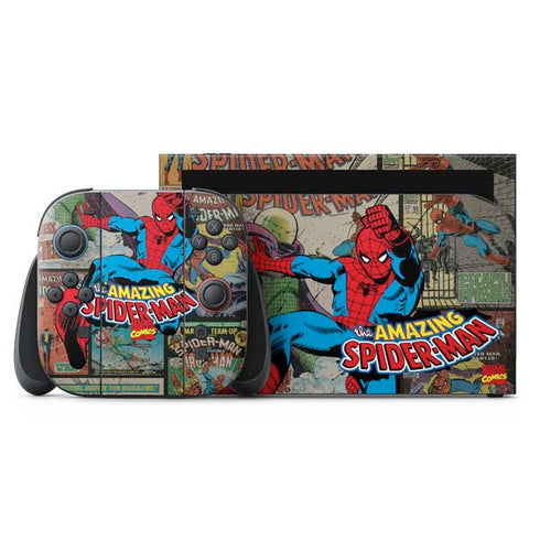 Marvel Classic Comics Amazing Spider-Man Collage Nintendo Switch 2 (2025) with Joy-Con Skin