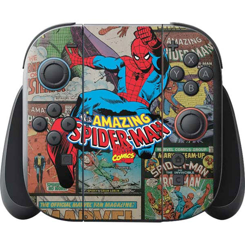 Marvel Classic Comics Amazing Spider-Man Collage Nintendo Switch 2 (2025) with Joy-Con Skin