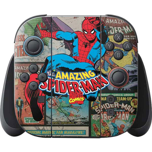 Marvel Classic Comics Amazing Spider-Man Collage Nintendo Switch 2 (2025) Joy-Con Controller Skin