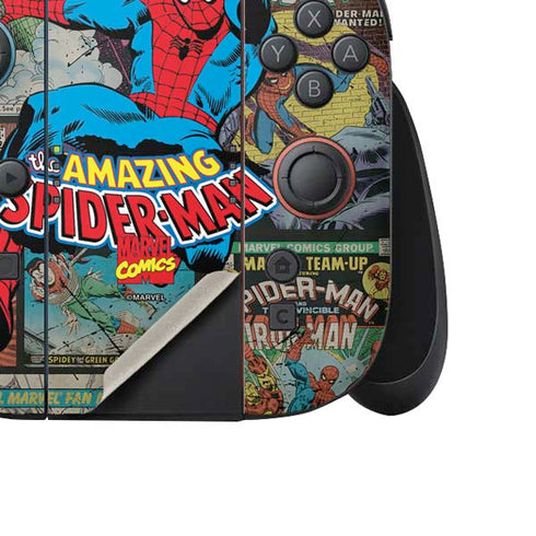 Marvel Classic Comics Amazing Spider-Man Collage Nintendo Switch 2 (2025) Joy-Con Controller Skin