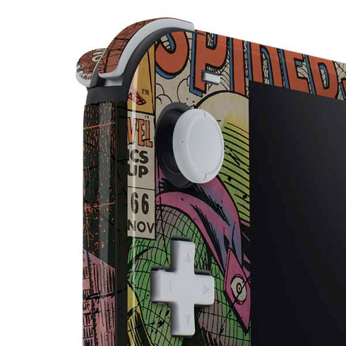 Marvel Classic Comics Amazing Spider-Man Collage Nintendo Switch Lite Skin