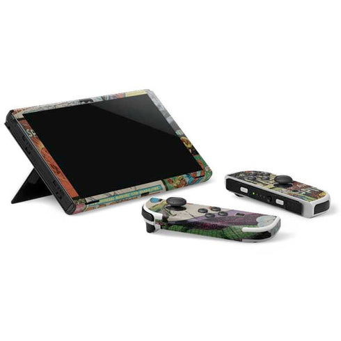 Marvel Classic Comics Amazing Spider-Man Collage Nintendo Switch OLED (2021) Skin
