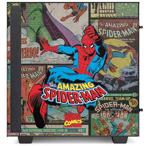 Marvel Classic Comics Amazing Spider-Man Collage NZXT H510 Compact ATX Mid-Tower Case Skin