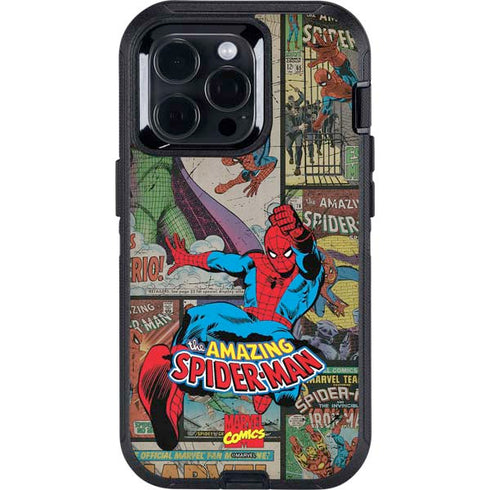 Marvel Classic Comics Amazing Spider-Man Collage Otterbox Defender iPhone Skin