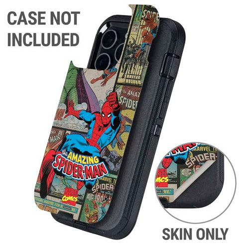 Marvel Classic Comics Amazing Spider-Man Collage Otterbox Defender iPhone Skin