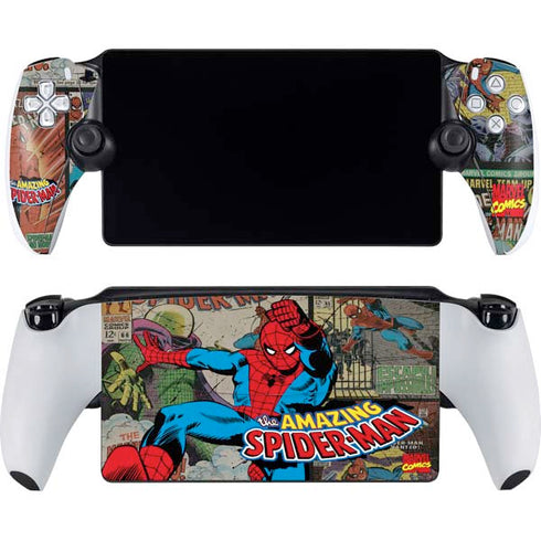 Marvel Classic Comics Amazing Spider-Man Collage PlayStation PS5 Skins