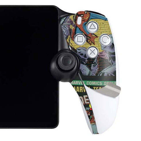 Marvel Classic Comics Amazing Spider-Man Collage PlayStation Portal Remote Player Skin