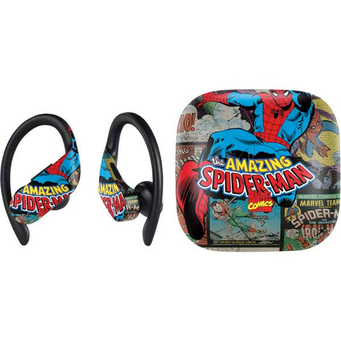 Marvel Classic Comics Amazing Spider-Man Collage PowerBeats Pro Skin