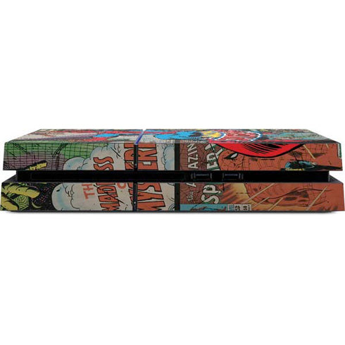 Marvel Classic Comics Amazing Spider-Man Collage PS4 Console Skin