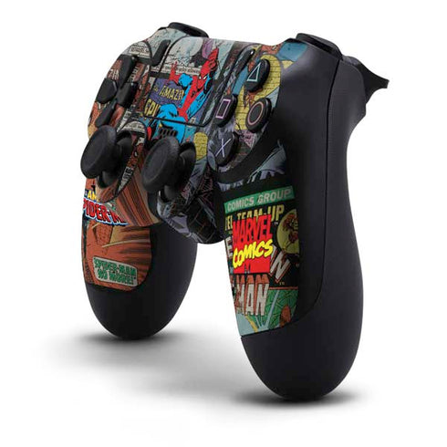 Marvel Classic Comics Amazing Spider-Man Collage PS4 Controller Skin
