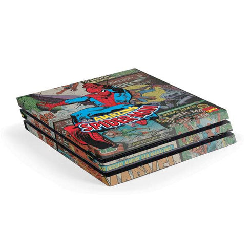 Marvel Classic Comics Amazing Spider-Man Collage PlayStation PS4 Skins