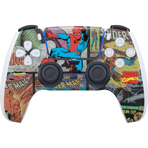 Marvel Classic Comics Amazing Spider-Man Collage PlayStation PS5 Skins