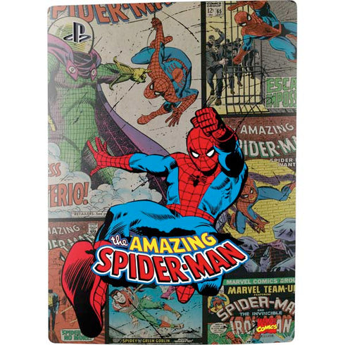 Marvel Classic Comics Amazing Spider-Man Collage PS5 Digital Edition Bundle Skin