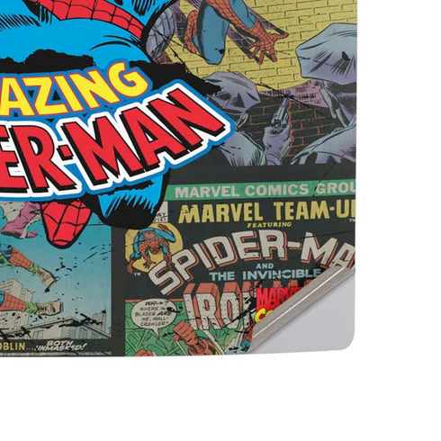 Marvel Classic Comics Amazing Spider-Man Collage PS5 Slim Digital Edition Console Skin