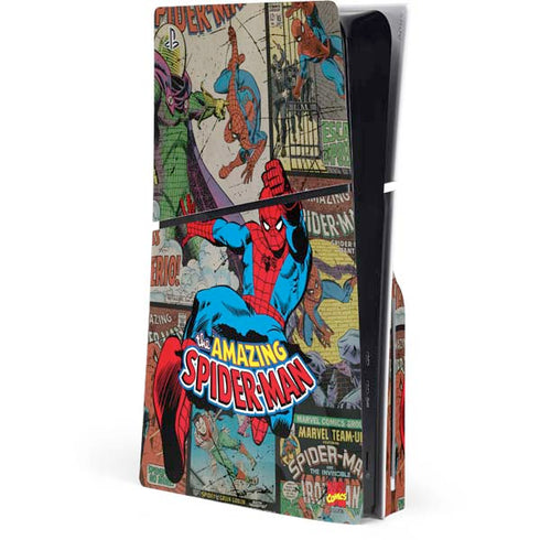 Marvel Classic Comics Amazing Spider-Man Collage PlayStation PS5 Skins