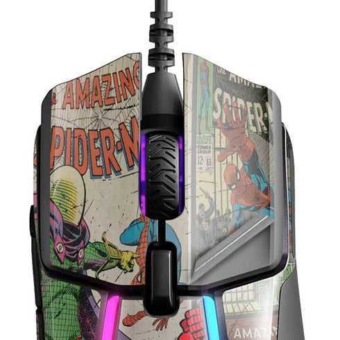 Marvel Classic Comics Amazing Spider-Man Collage SteelSeries Rival 600 Gaming Mouse Skin