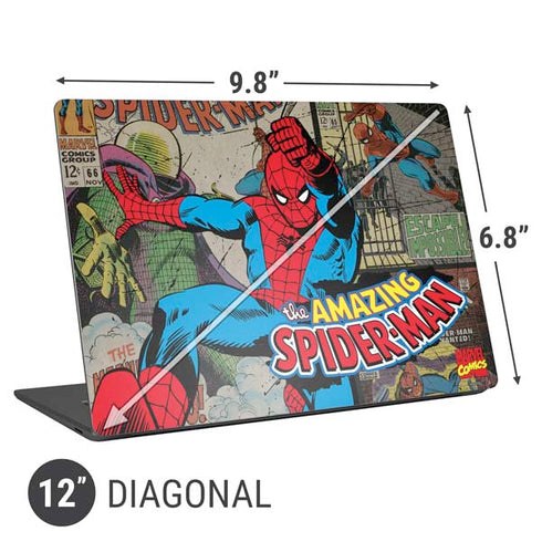 Marvel Classic Comics Amazing Spider-Man Collage Universal Laptop 12in (9.8 x 6.8in) Skin