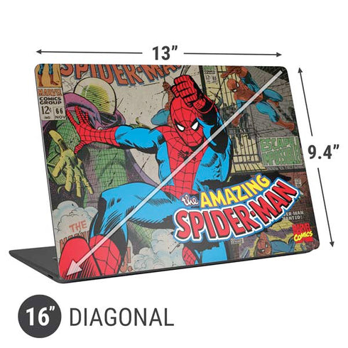 Marvel Classic Comics Amazing Spider-Man Collage Universal Laptop 16in (13 x 9.4in) Skin