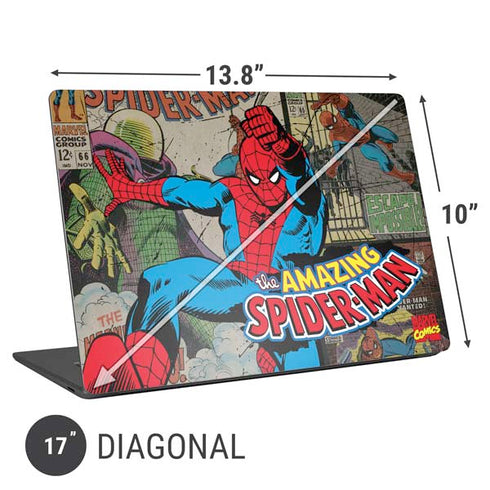Marvel Classic Comics Amazing Spider-Man Collage Universal Laptop 17in (13.8 x 10in) Skin