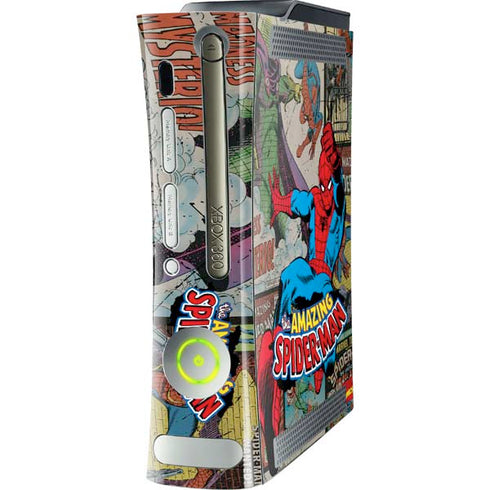 Marvel Classic Comics Amazing Spider-Man Collage Xbox 360 (Includes HDD) Skin