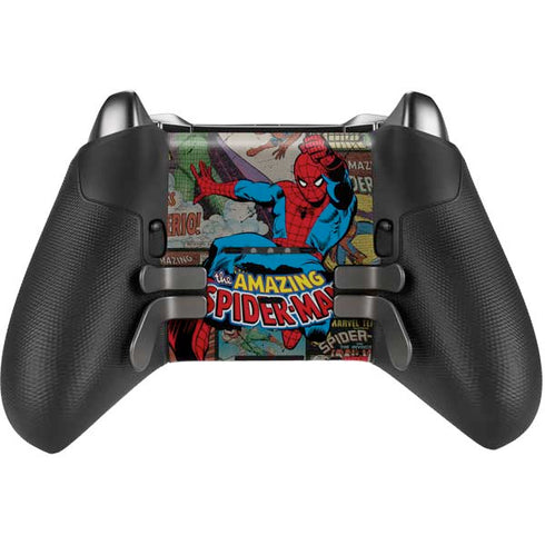 Marvel Classic Comics Amazing Spider-Man Collage Xbox Elite Wireless Controller Series 2 Skin