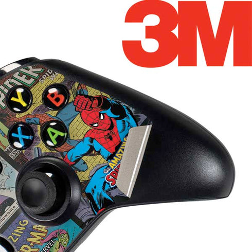 Marvel Classic Comics Amazing Spider-Man Collage Xbox One Controller Skin