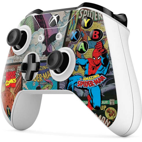 Marvel Classic Comics Amazing Spider-Man Collage Xbox One S All-Digital Edition Bundle Skin