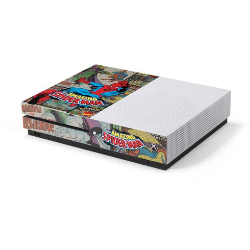 Marvel Classic Comics Amazing Spider-Man Collage Xbox One S Console Skin