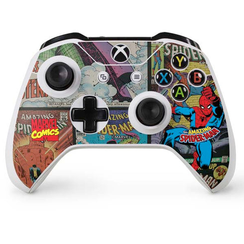 Marvel Classic Comics Amazing Spider-Man Collage Xbox One X Controller Skin