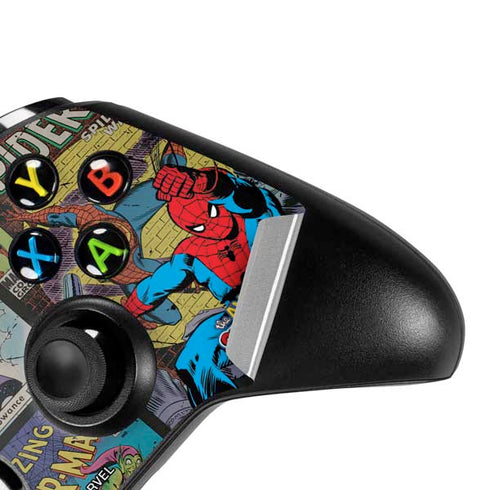 Marvel Classic Comics Amazing Spider-Man Collage Xbox One X Controller Skin