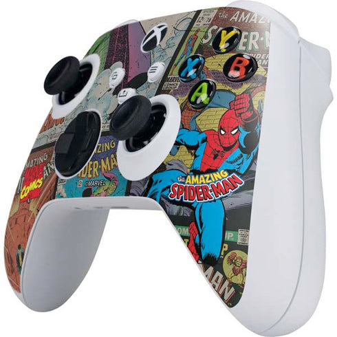 Marvel Classic Comics Amazing Spider-Man Collage Xbox Series S Controller Skin