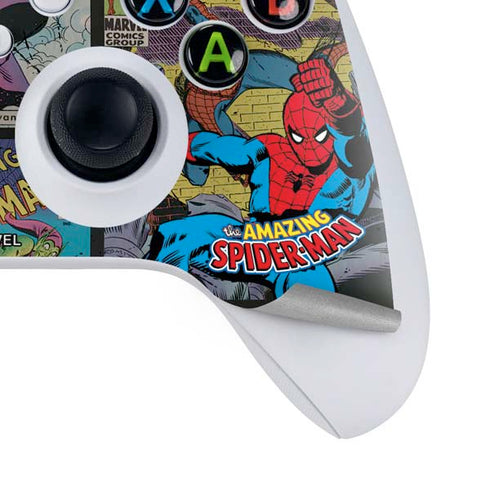 Marvel Classic Comics Amazing Spider-Man Collage Xbox Series S Controller Skin