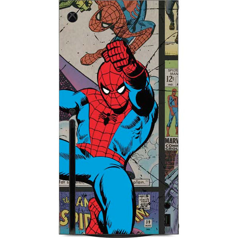 Marvel Classic Comics Amazing Spider-Man Collage Xbox Series X Console Skin