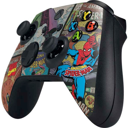 Marvel Classic Comics Amazing Spider-Man Collage Xbox Series X Controller Skin