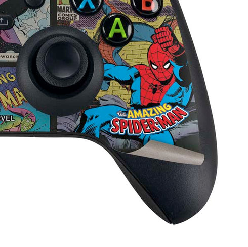 Marvel Classic Comics Amazing Spider-Man Collage Xbox Series X Controller Skin