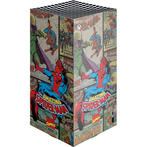 Marvel Classic Comics Amazing Spider-Man Collage XBox Series X Digital Edition Console Skin