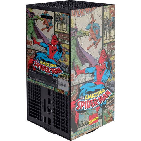Marvel Classic Comics Amazing Spider-Man Collage XBox Series X Digital Edition Console Skin