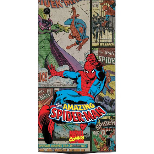 Marvel Classic Comics Amazing Spider-Man Collage XBox Series X Digital Edition Console Skin