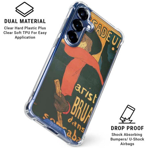 Henri Toulouse-Lautrec Ambassadeurs Aristide Bruant Galaxy S25 Clear Case