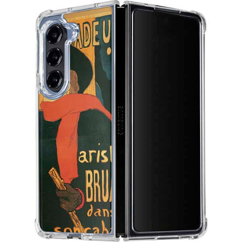 Henri Toulouse-Lautrec Ambassadeurs Aristide Bruant Galaxy Z Fold5 5G Clear Case