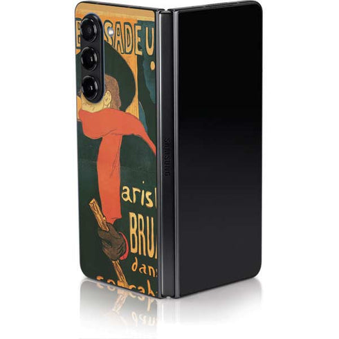 Henri Toulouse-Lautrec Ambassadeurs Aristide Bruant Galaxy Z Fold5 5G Skin