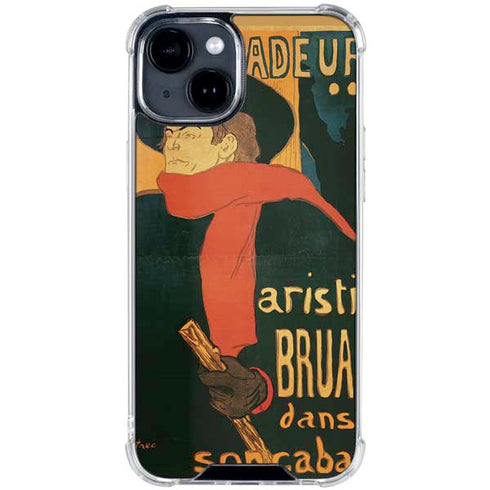 Henri Toulouse-Lautrec Ambassadeurs Aristide Bruant iPhone 15 Clear Case