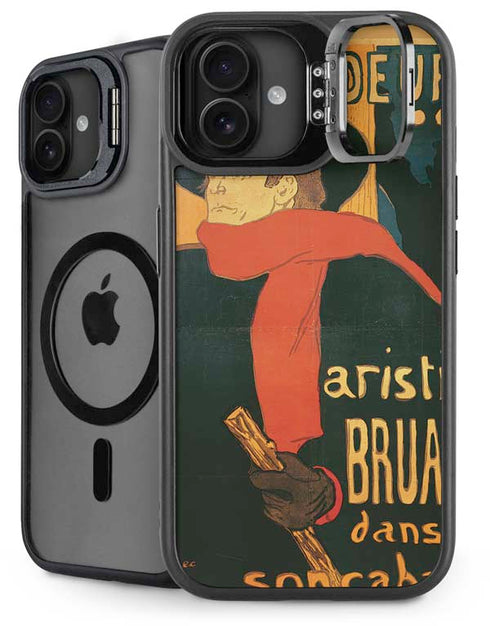 Henri Toulouse-Lautrec Ambassadeurs Aristide Bruant iPhone 16 Kickstand Case