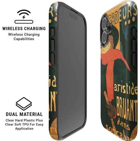 Henri Toulouse-Lautrec Ambassadeurs Aristide Bruant iPhone 16 Magsafe Impact Case